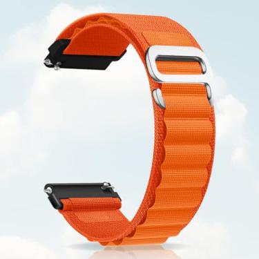 Imagem de Pulseira de nylon compatível com Samsung Galaxy Watch 7/FE/6/5 Pro 4 3/Watch 4 6 Classic/Active/Gear S2 S3 Frontier, pulseira esportiva de 20 mm e 22 mm para Galaxy Watch de 47 mm, 43 mm, 45 mm, 40 mm