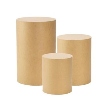 Imagem de Kit Trio Cilindros Reforçados MDF Decoração Festa Aniversário Eventos Casamento Pegue e Monte