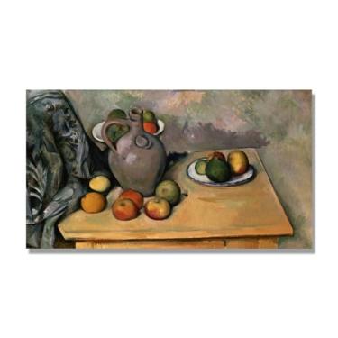 Imagem de Arte em tela vintage de frutas mortas, pintura clássica de cozinha country, decoração de parede de casa de fazenda quente para sala de jantar e cozinha. C59. 70 x 125 cm - 27,6 x 49,2 pol. Somente