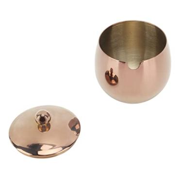Imagem de Generic Pote de Especiarias Em Aço Inoxidável, Design Moderno, Açucareiro, Seguro para Máquina de Lavar Louça, para Casa, Cozinha, Hotel, Restaurante, 350g (Ouro rosa)
