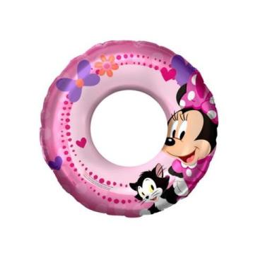 Imagem de Boia Circular Minnie 72cm Infantil PVC até 30kg - Etilux