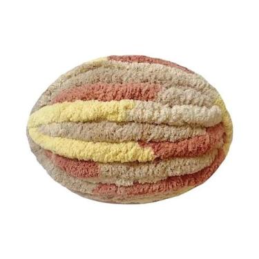 Imagem de Fio Grosso Multicolorido 250g Macio E Quente Para Tricô, Crochê, Cober