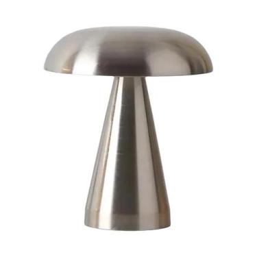 Imagem de Luminária De Mesa LED Retrô Em Formato De Cogumelo Com Sensor De Toque