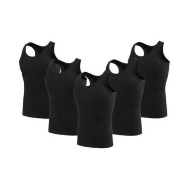 Imagem de Camiseta Sem Mangas De Algodão Masculina Para Todas as Estações, Ajust