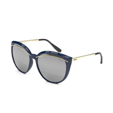 Imagem de Óculos De Sol Colcci Amélia Azul E Dourado L Cinza Espelhada