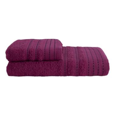 Imagem de Toalhas Milano Framboesa - 100% Algodão - 2 Pçs