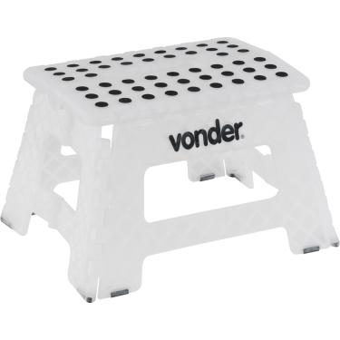 Imagem de Banqueta plástica dobrável 355x285x220mm 150kg - Vonder