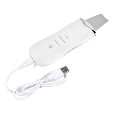 Imagem de Aparelho Peeling Ultrassônico Portátil Limpeza Pele Branco 8815