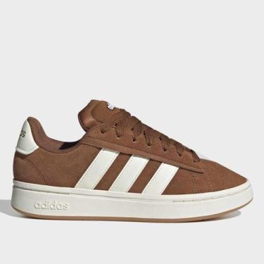 Imagem de Tênis Adidas Grand Court Alpha 00 Feminino, Marrom, Branco, 36
