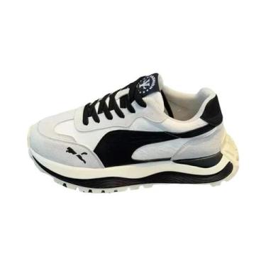 Imagem de Tênis Casuais Masculinos 2025 Plataforma Antiderrapante Confortáveis M