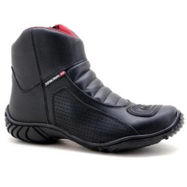 Imagem de Bota Motociclista Masculina Couro Impermeável Conforto-Masculino
