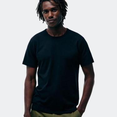 Imagem de Camiseta Manga Curta Hering Básica Slim Masculina 0299, Preto, XXG