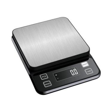 Imagem de Balança Digital De Cozinha À Prova d'Água 3-10kg 0.1g Com Display LCD 