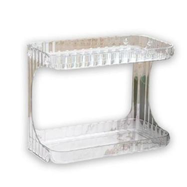 Imagem de Organizador Em Acrílico Com 2 Prateleiras Multiuso - Jf Comércio