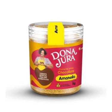 Imagem de Corante em pó Amarelo Para Chocolate 5g Dona Jura