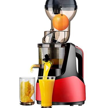 Imagem de Máquina De Mastigar Espremedor Lento, Espremedor Centrífugo Doméstico Multifuncional, Prensa a Frio Frutas Inteiras Legumes Cítricos Suco De Aipo Laranja,Red