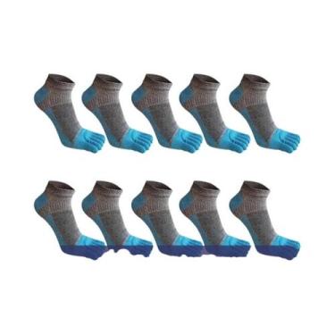 Imagem de Meias De Verão Coloridas E Respiráveis Para Homens, Meias De Dedo Com 