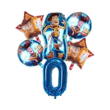 Imagem de Balões De Folha Buzz Lightyear E Woody Do Toy Story Para Festa De Aniv
