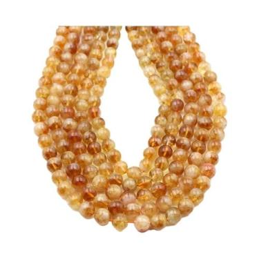 Imagem de Contas De Pedra Natural De Quartzo Transparente Redondas Soltas, Fio D