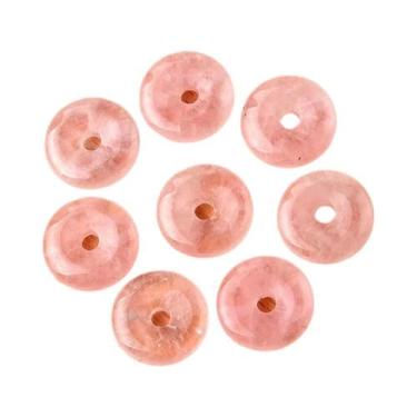 Imagem de Pingente De Pedra Natural De Cristal Ágata Em Formato De Rosquinha Com