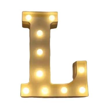Imagem de Luz Noturna LED Luminosa Em Formato De Letra 16/22CM DIY Alfabeto Núme
