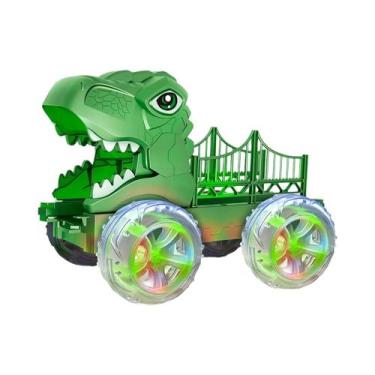 Imagem de Caminhão De Transporte De Dinossauros Para Crianças De 3 a 6 Anos Com 