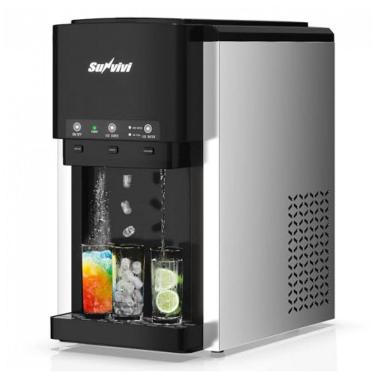 Imagem de Máquina de Raspadinha Sunvivi para Casa 2,57 litros com Função de Autolimpeza, Criador Profissional de Bebidas Geladas com Suco Congelado