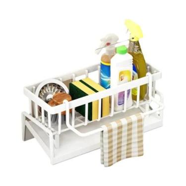 Imagem de Organizador De Drenagem Para Pia De Cozinha Em Aço Inoxidável Multifun