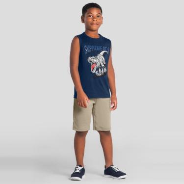 Imagem de Conjunto infantil estampa em gel de dinossauro Brandili