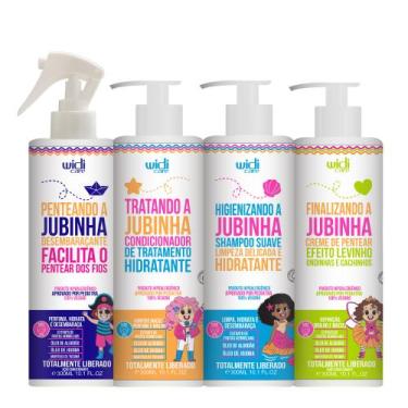 Imagem de Kit Widi Care Jubinha Infantil Shampoo, Condicionador, Creme de Pentea