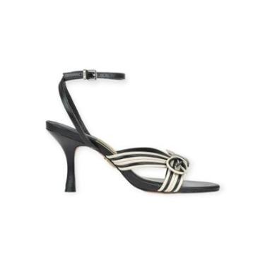 Imagem de Sandália Uza Venice Salto Médio Ivory Preto- C27AC124A004-Feminino