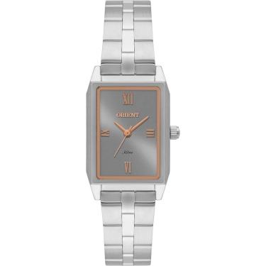 Imagem de Relógio Orient Feminino Ref: Lbss0095 G3sx Retangular Prateado