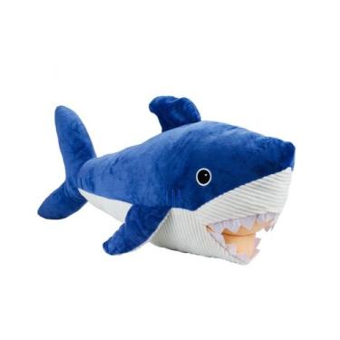 Imagem de Tubarão Cinza ou Azul 37cm Pelúcia - Fofy Toys, Azul