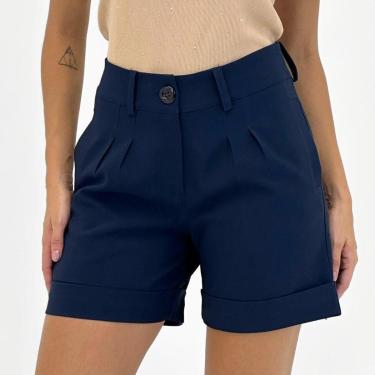 Imagem de Shorts Yegrina em Tecido Alfaiataria Feminino-Feminino