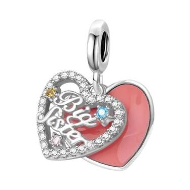 Imagem de Pingente Árvore Genealógica Prata 925 Charm Mãe Pai Amor Eterno Para P