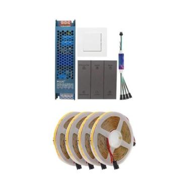 Imagem de Fita De LED COB 24V Com Efeito De Água Corrente Sincronizada WS2811, I