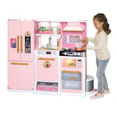 Imagem de Cozinha de Brinquedo Interativa com 35 Acessórios Estilo Princesa Disney, Rosa
