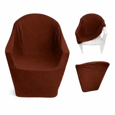 Imagem de Capa Cadeira De Plástico modelo com braço em malha premium - TATY CAPA