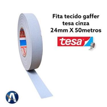 Imagem de Fita Tecido Gaffer Tape Cinza 24mmX50m Tesa - tesa