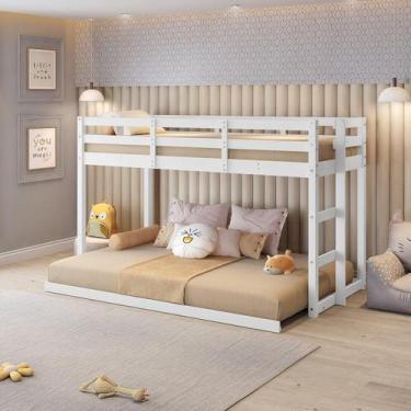 Imagem de Beliche Extensível Infantil Family Casatema Branco