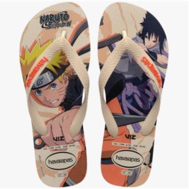 Imagem de Chinelo Feminino Top Naruto Havainas - Bege - Havaianas, 39