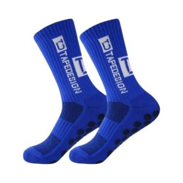 Imagem de Meias De Futebol Antiderrapantes Masculinas, 3 Pares, Meias Esportivas