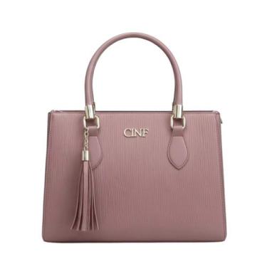 Imagem de Bolsa De Ombro Feminina Transversal Média De Mão Baú Alça Removível - 