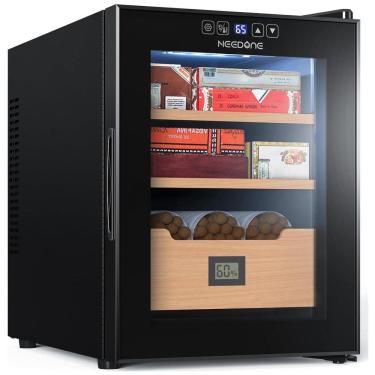 Imagem de Umidor para Charutos Elétrico 33L com Controle de Temperatura, Higrômetro e Iluminação...