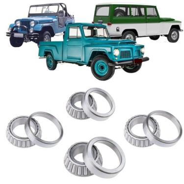 Imagem de Rolamentos Diferencial Ford F-75, Rural, Jeep Willys - AD Parts
