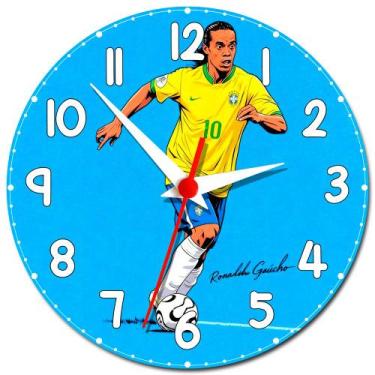 Imagem de Relógio de Parede do Ronaldinho Gaúcho - Gringos House