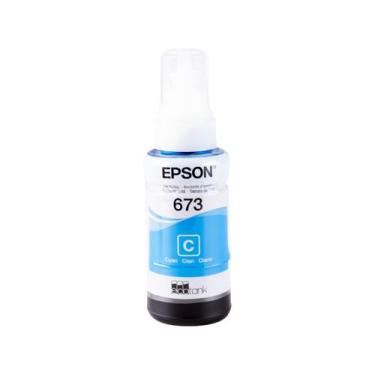 Imagem de Garrafa Refil de Tinta Ciano T673220 Original Epson P/ Impressoras L80