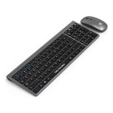 Imagem de Teclado E Mouse Bluetooth Sem Fio 2.4g Recarregável Bk-8078 - Luuk You