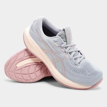 Imagem de Tênis Asics Gel-Cumulus 28 Feminino, Cinza, Rosa, 37