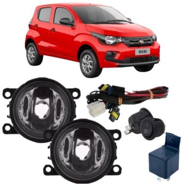 Imagem de KIT Farol Auxiliar Fiat Mobi 2016 a 2022 - BIBAS